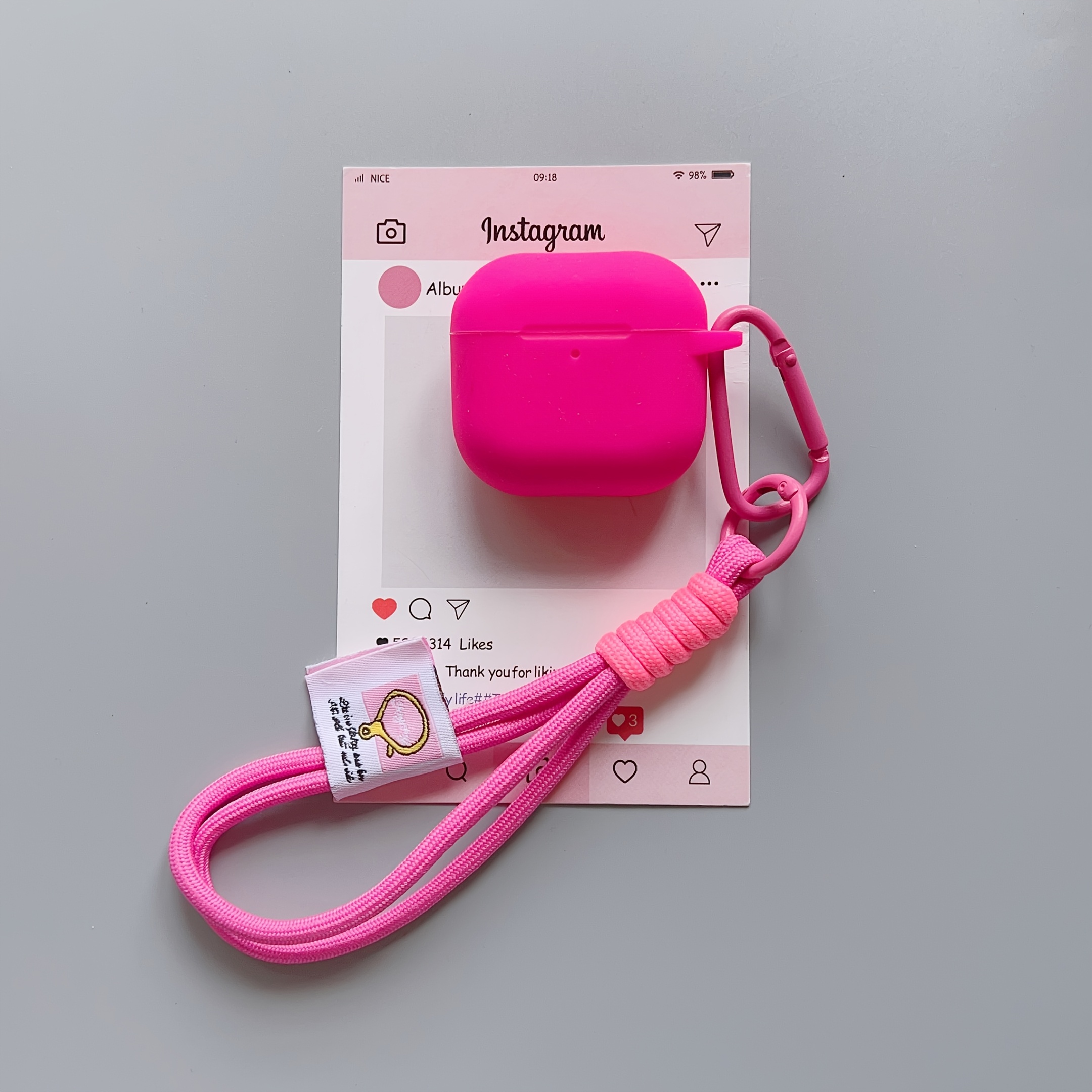 TEMU un cordino , per Apple AirPods di 4a , Pro 3 e Pro 2, custodie protettive per auricolari in silicone , una custodia morbida da per auricolari