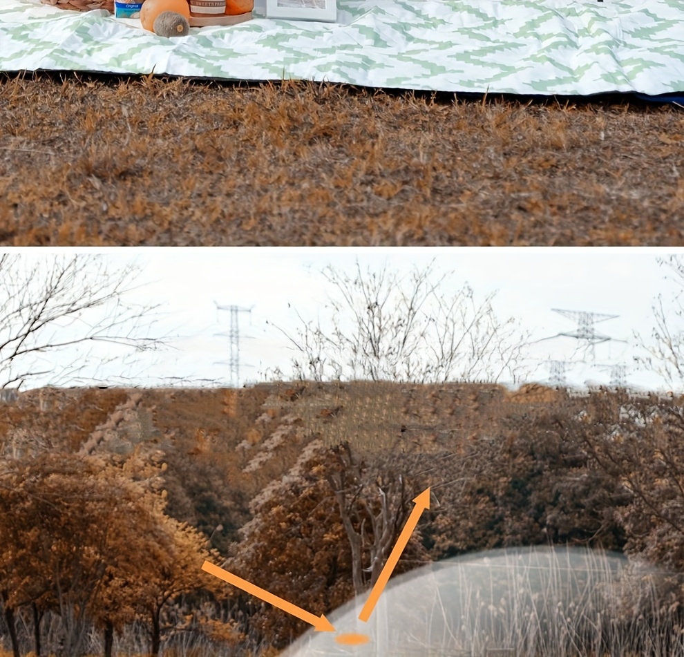 Four-sided tent with canopy, outdoor camping, fully automatic, quick-open, family-style, portable tent