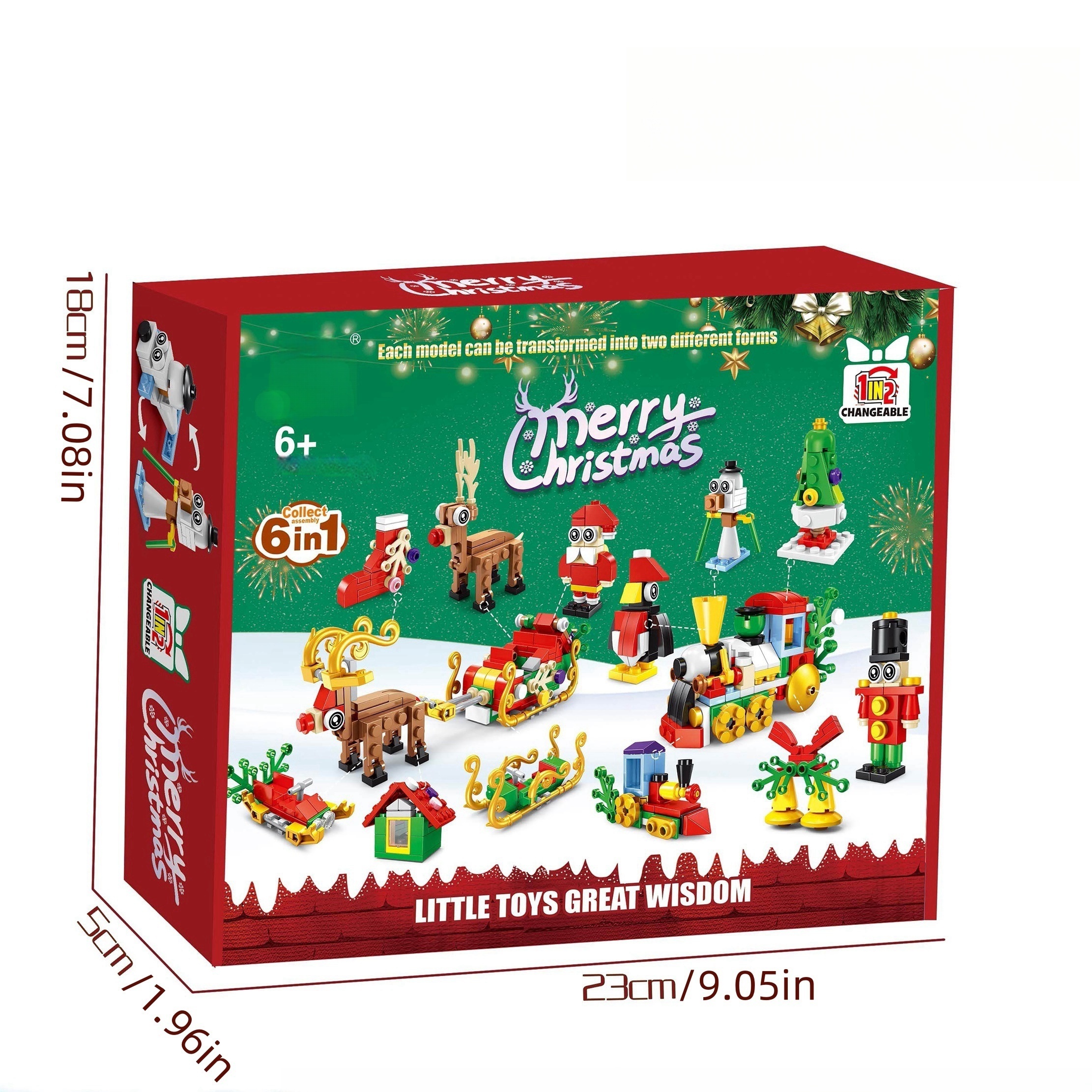 12pcs Christmas Set with Interchangeable Designs