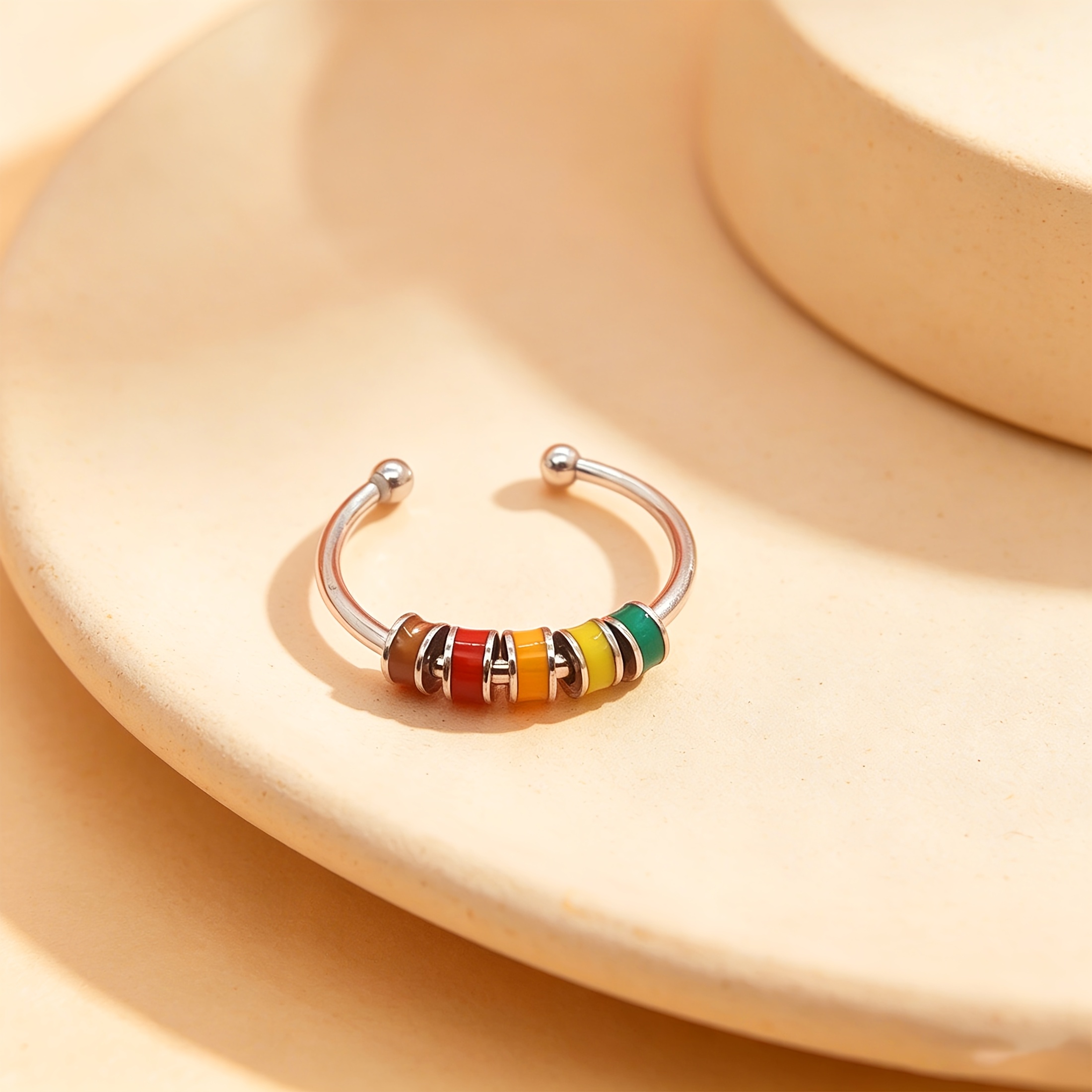 TEMU A Versatile Ring With Adjustable Size, Suitable For Daily And Party Occasions, Unisex