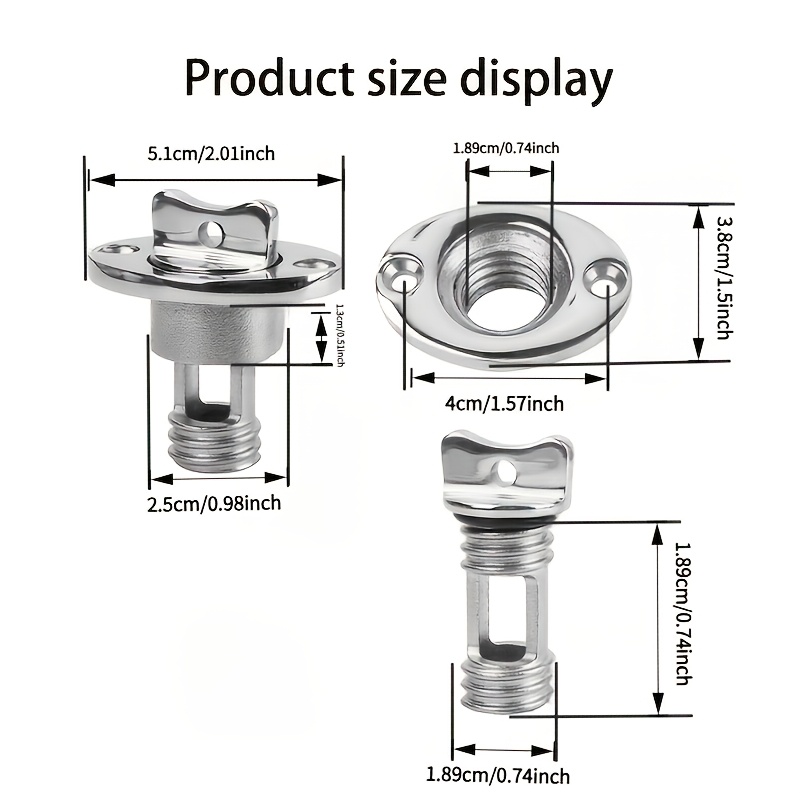Stainless Steel Water Plug for Marine Hardware
