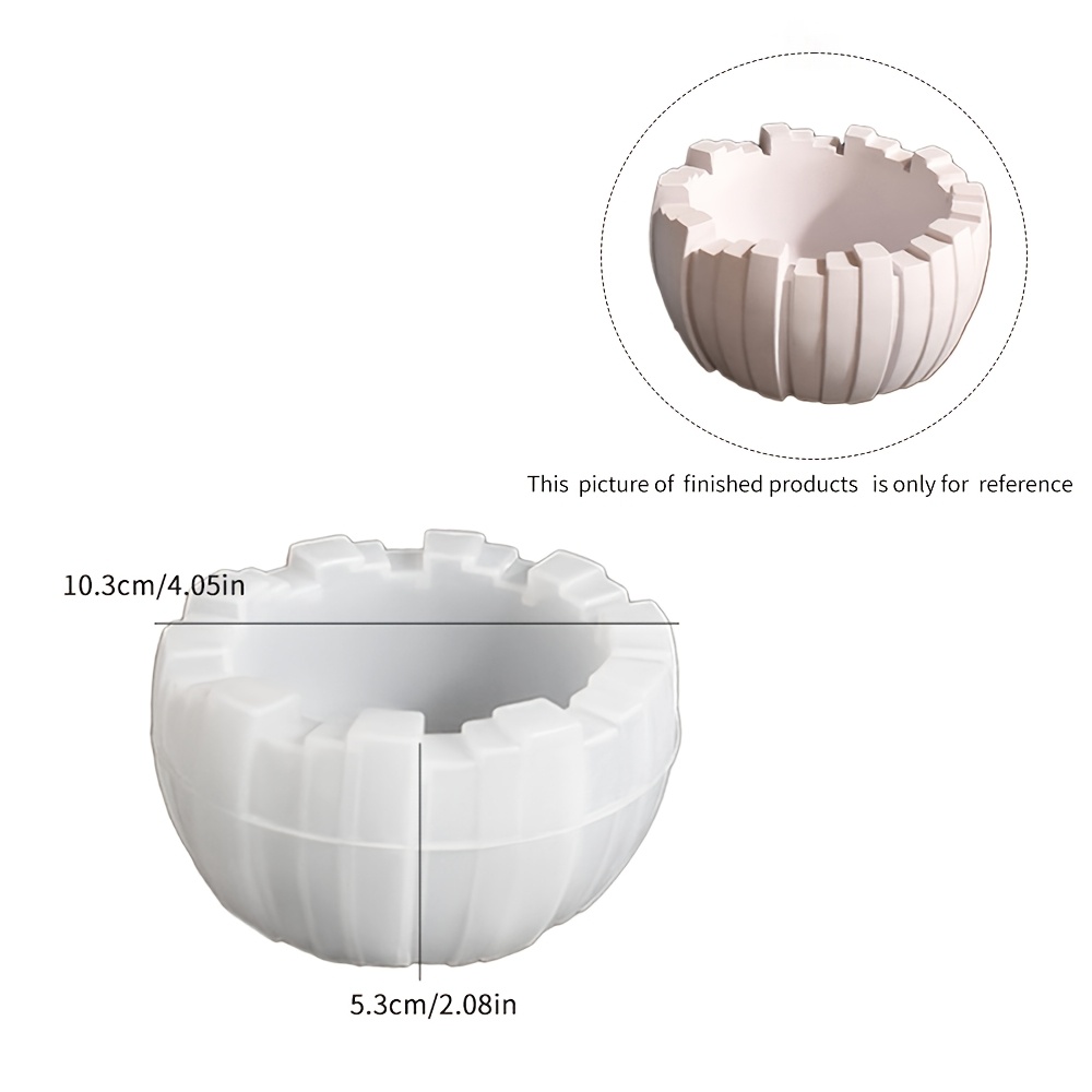 TEMU 1pc Unique Irregular Silicone Mold For Flower Pots, Succulent Planters & Candle Holders - Diy Crafts, Home Decor, Vase & Cactus Casting - , Easy To Demold, No Power Needed
