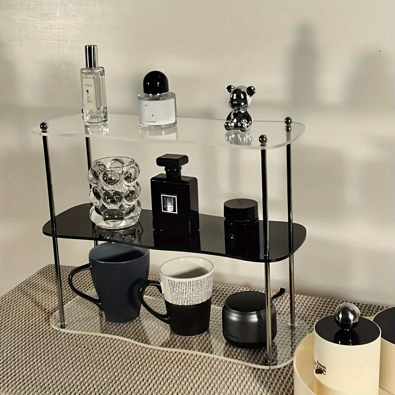 

Desktop Shelf, Water Cup Storage, Cup Holder, Detachable Acrylic Perfume Handmade Display Shelf,