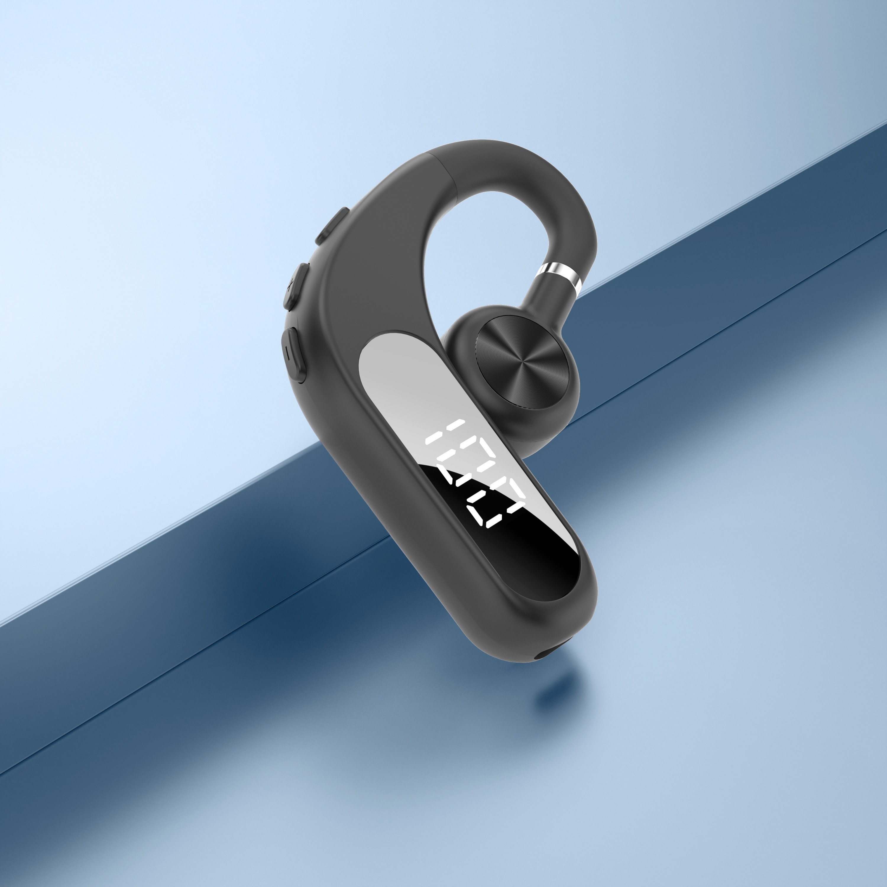 TEMU Long-lasting Battery Wireless Earhook Headphones - Open-ear Design, Noise-canceling For Clear Calls, Compatible With & Ios, Type-c Charging,