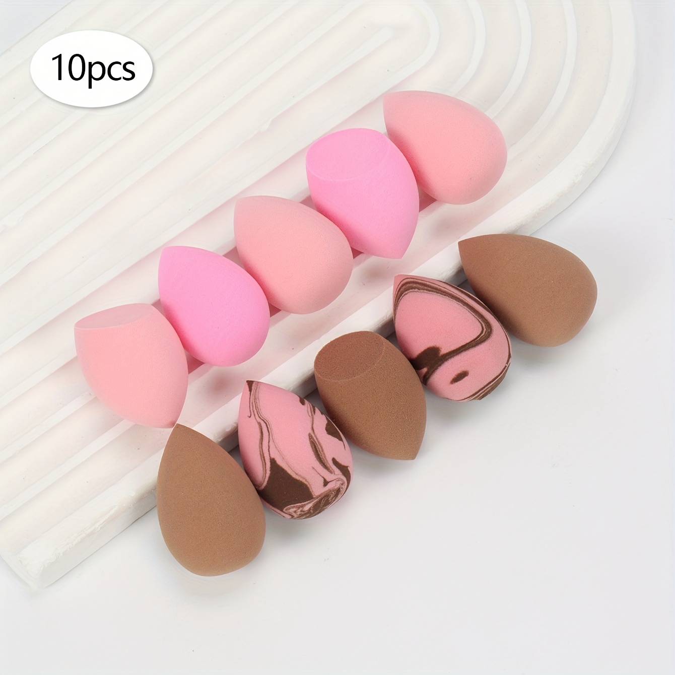 TEMU 0.787*1.18inch Cute Random Mini Makeup Sponge 10//50/100pcs, Makeup More And , Avoid Uneven Application, Apply Makeup By Dabbing Or Patting, The