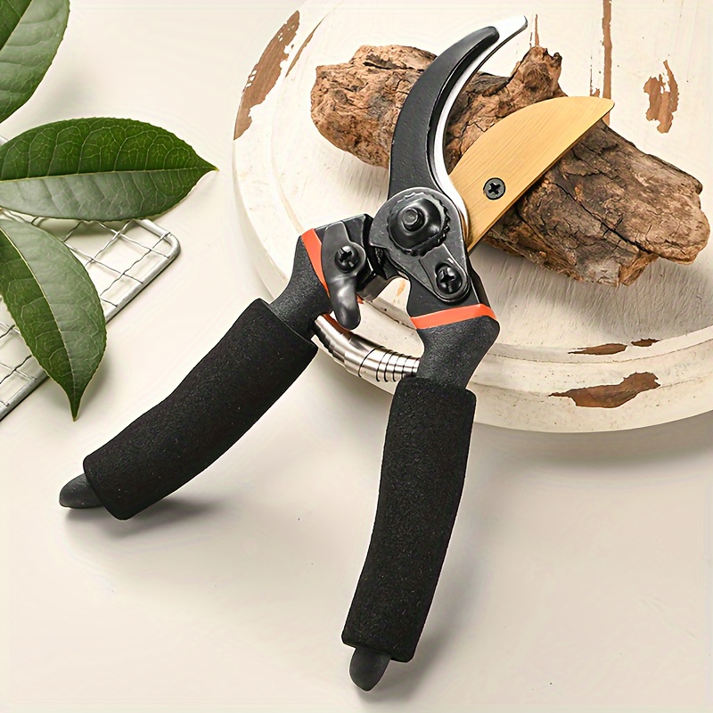 Titanium Bypass Pruning Shears, 8.5" Professional T13 Ultra-Sharp Alloy Steel Handheld PrunersHedge Clippers, Heavy Duty Garden Scissors For Gardening_voghion.com