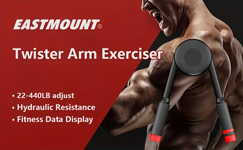 adjustable arm chest exerciser 22 440lbs black with red grips home workout equipment for muscle training shoulder upperbody enhancement gym accessories Product details 0