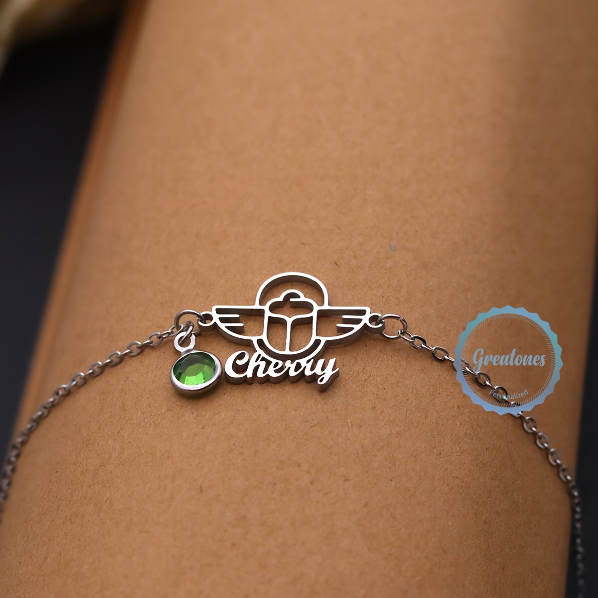 Personalized Custom Stainless Steel Bohemian Bird Bracelet