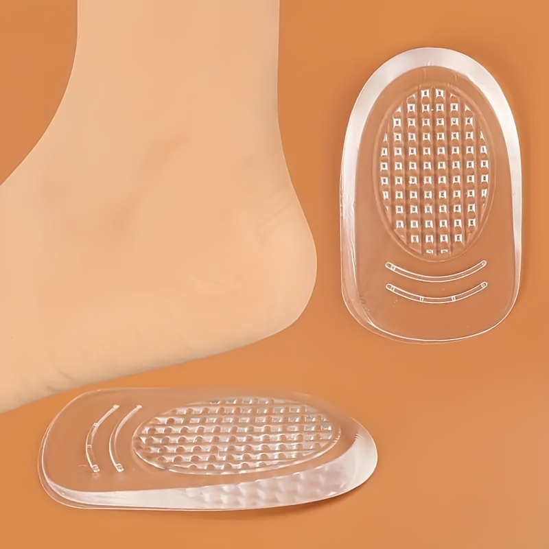 Image of 1 Pair Of Heel Grips, Half-size Heel Pads, Anti-slip Heel Grips, Anti-slip Heel Holders, Anti-blister High Heel Insoles