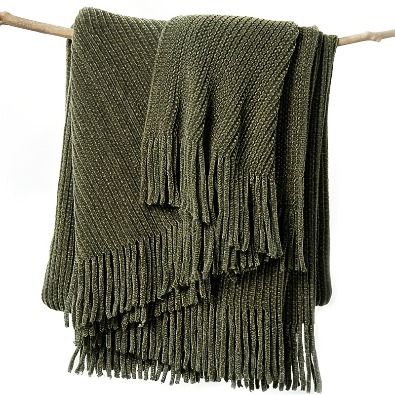 E-shop Kuschelige Chenille-Überwurfdecke für alle Jahreszeiten, - Muttertagsgeschenk für Couch, Bett, Sofa