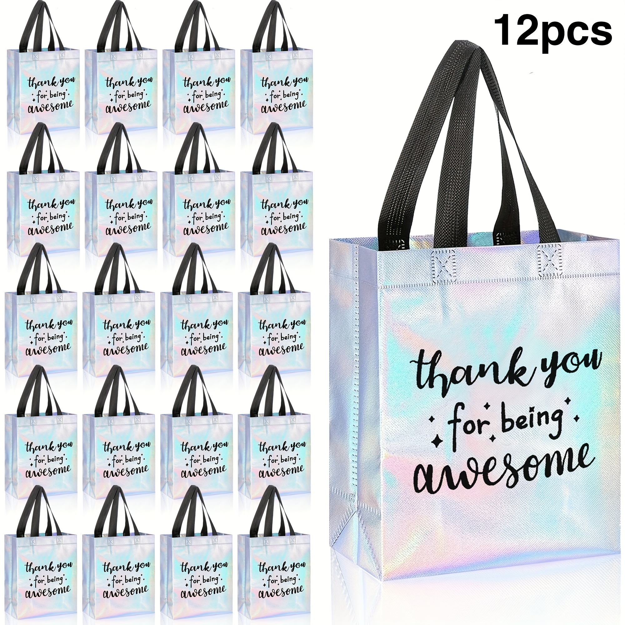 TEMU 12pcs Thank You Gift Bags Employee Appreciation Gift Bags Thank You For Being Awesome Team Appreciation Gift For Employee Appreciation Teacher