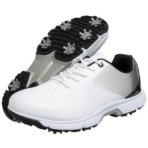 golf shoes non slip adjustable strap closure black red sizes 7 15 for outdoor sports golf training athletic footwear