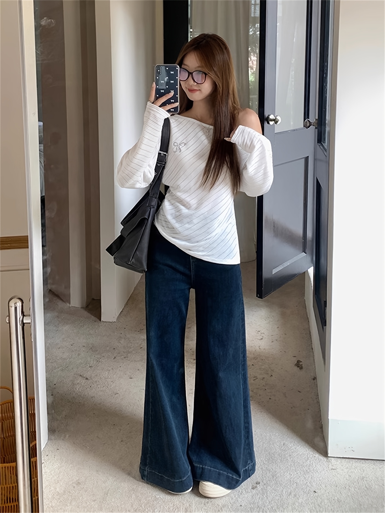 womens chic blouse asymmetrical one shoulder design long Temu