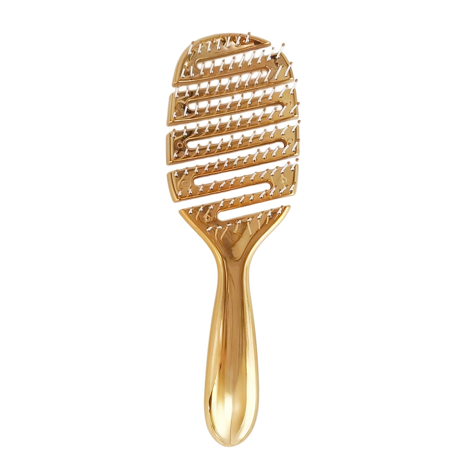 TEMU 1pc New Style With Stylish Paint End! Hair Comb Is Suitable For Wet And Dry Use. It Can Easily Create Fluffy And Stylish Styles. It Has A