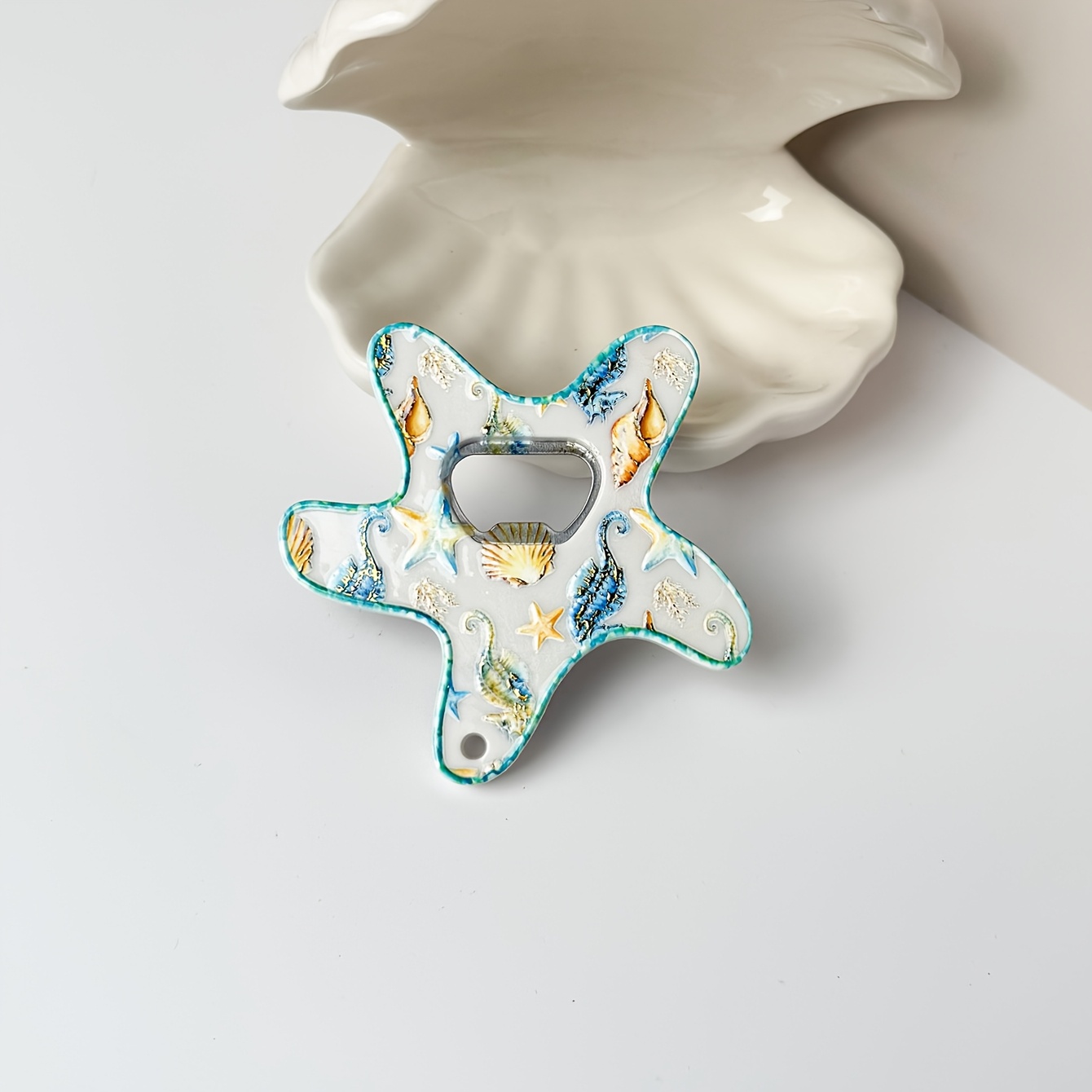TEMU Apribottiglie e da frigo decorativa a forma di stella marina, 1 pezzo, un'ottima scelta per regali festivi