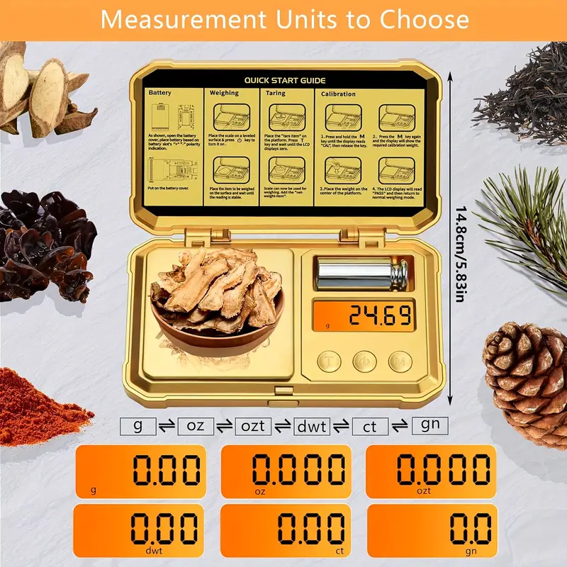 1件高精度数字口袋秤