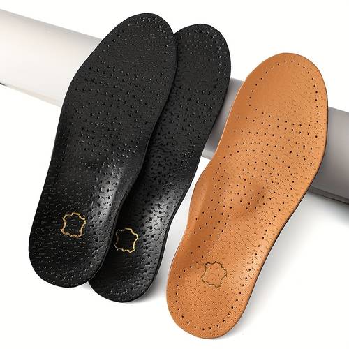 hot new product genuine leather comfortable arch support insole tpu arch clamp and heel cushion comfortable and breathable anti slip dress shoe insole