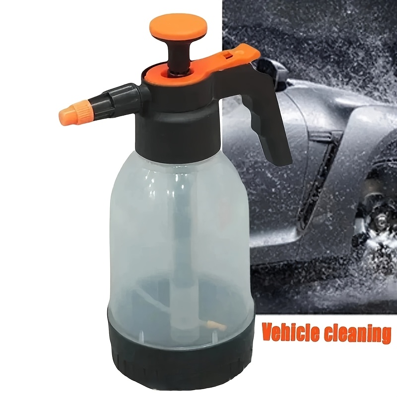 TEMU 1.2l Car Wash Sprayer Handheld Watering Can Home Gardening Air Pressure Sprayer Manual Pneumatic Sprayer For Car Washing