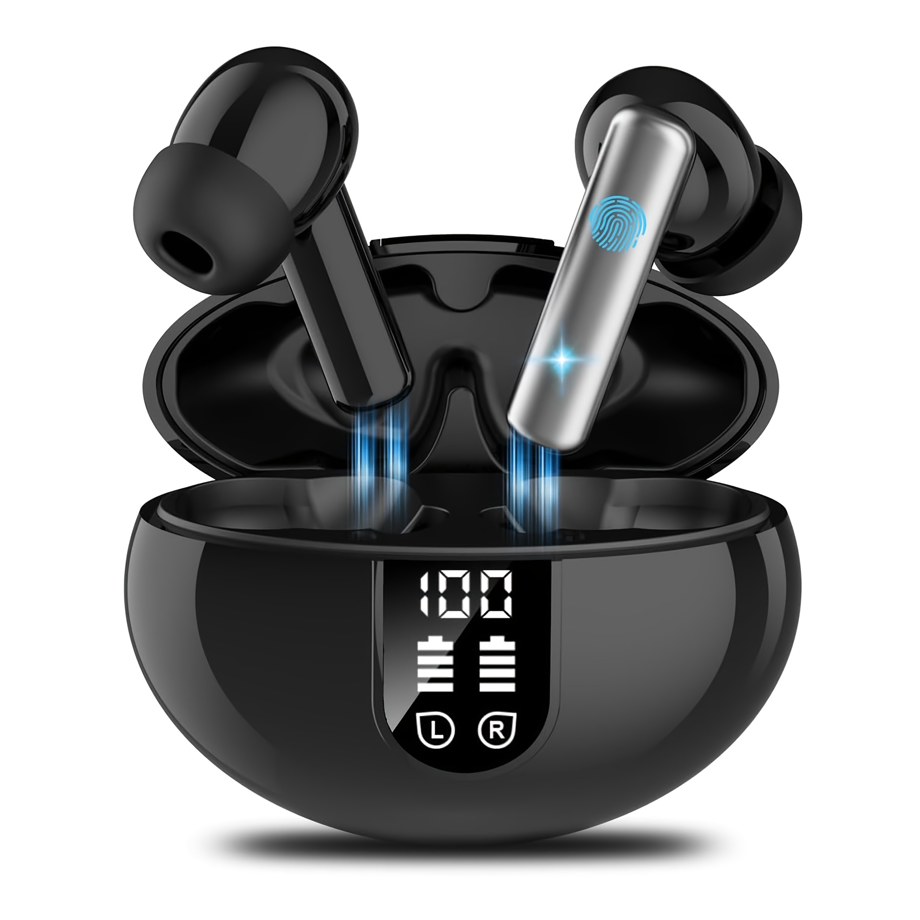 TEMU Ai Translation Earbuds Real Time No Subscription, Buletooth Translator Earbuds With 156 Languages, Noise-canceling Headphones, 60h
