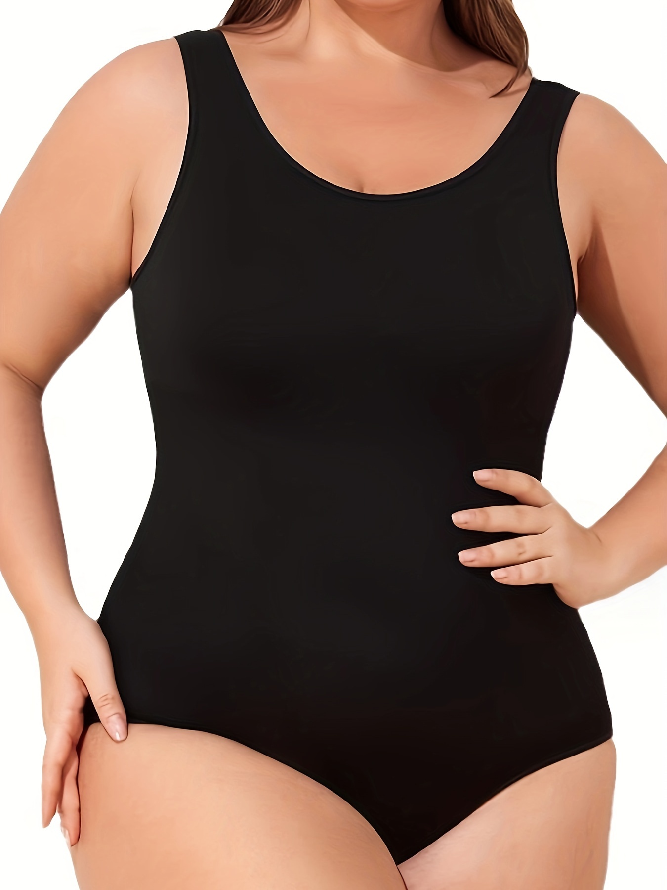 SDJMa Plus Women' shapewear Tummy Control Body Shaper Breast Lift Bodysuit  Hook Closure Tightening Clothing