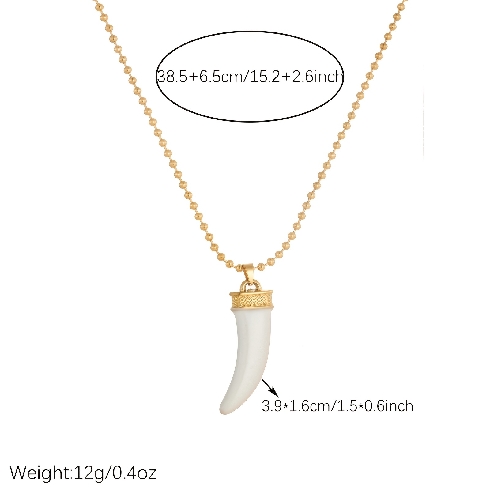 Women's Fine Round Bead Chain Pendant Necklace, 304 Stainless Steel