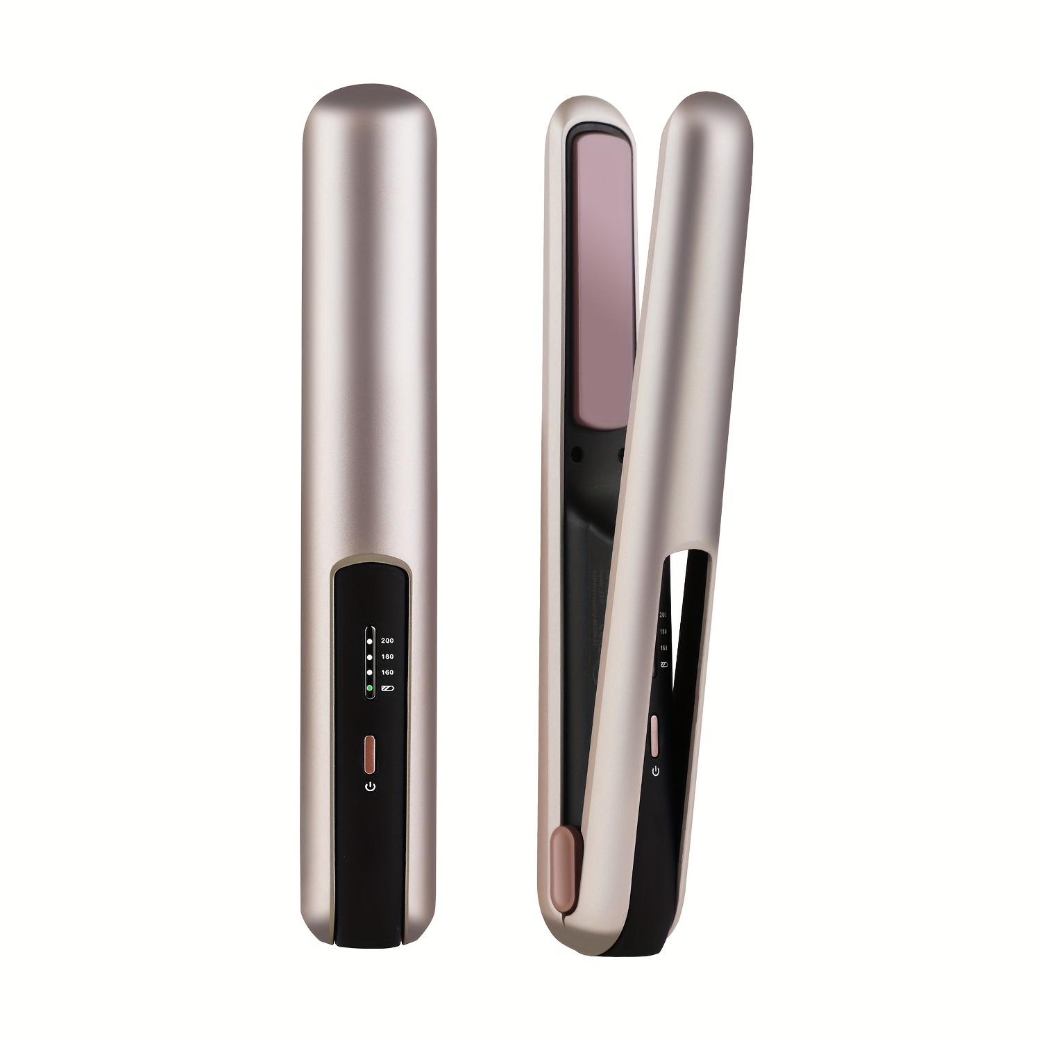 

Sleek Ceramic Cordless Hair Straightener & - Portable, Usb-c Rechargeable With 3 Adjustable Heat Settings, Fast Heating, Digital Display, For Smooth Styling