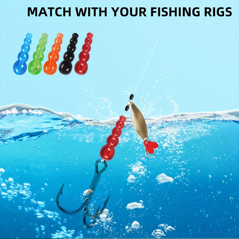 Fishing Bobber Stops Floats Stops String Knots Glow Beads - Temu