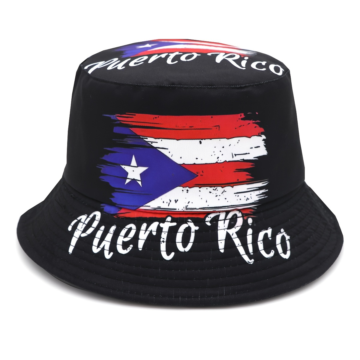

Puerto Rico Flag Print Bucket Hat - Funky And Festive For Outdoor Adventures