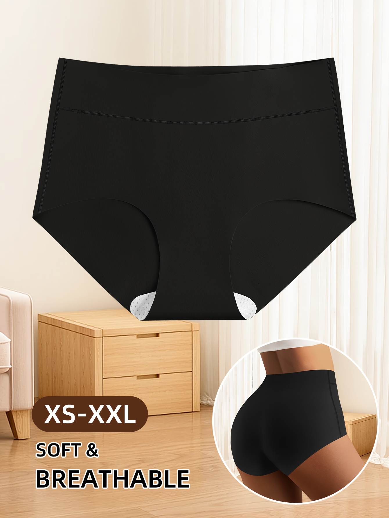 4 Random Women'S High-Waisted Underwear, Seamless One-Piece Tummy Tucking And Hip Lifting Comfortable Breathable Nude Triangle Briefs, Minimalist Style, Myriad Color Scheme, Elastic Material Suitable for Daily Leisure Sports Fitness Yoga Wear