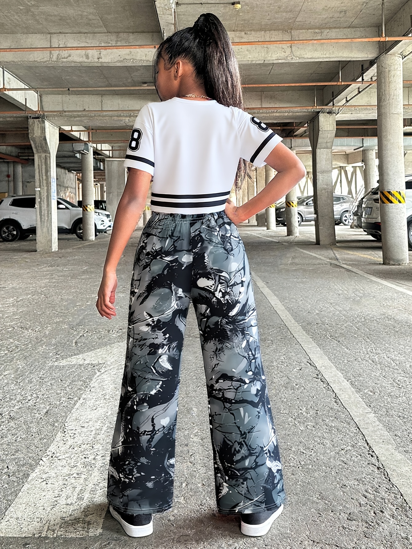 Wide Leg Short Palazzo Outfit Wide Leg Pants Set Womens Piece