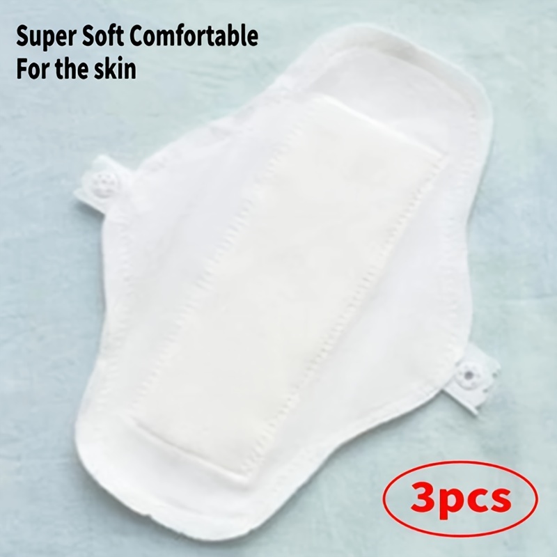 3pcs Reusable Waterproof Sanitary Cloth Washable For Women Soft Breathable Thin Hygiene Panty Liner 175mm