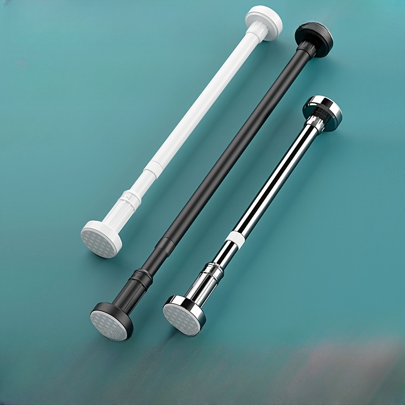 

Non-punching Retractable Clothes Drying Rack Stainless Steel Curtain Rod Bathroom Non-punching Strut Toilet Clothes Drying Rod Telescopic Rod