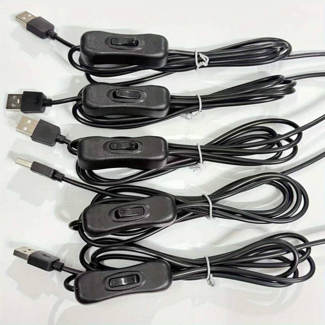 usb on off switch extension cable with male plug and   power cord 158cm 62 inches diy usb fans other low power appliances leds table lamps dash cams etc diy power cord  5v 1 2 3 5 8pack usb power cord