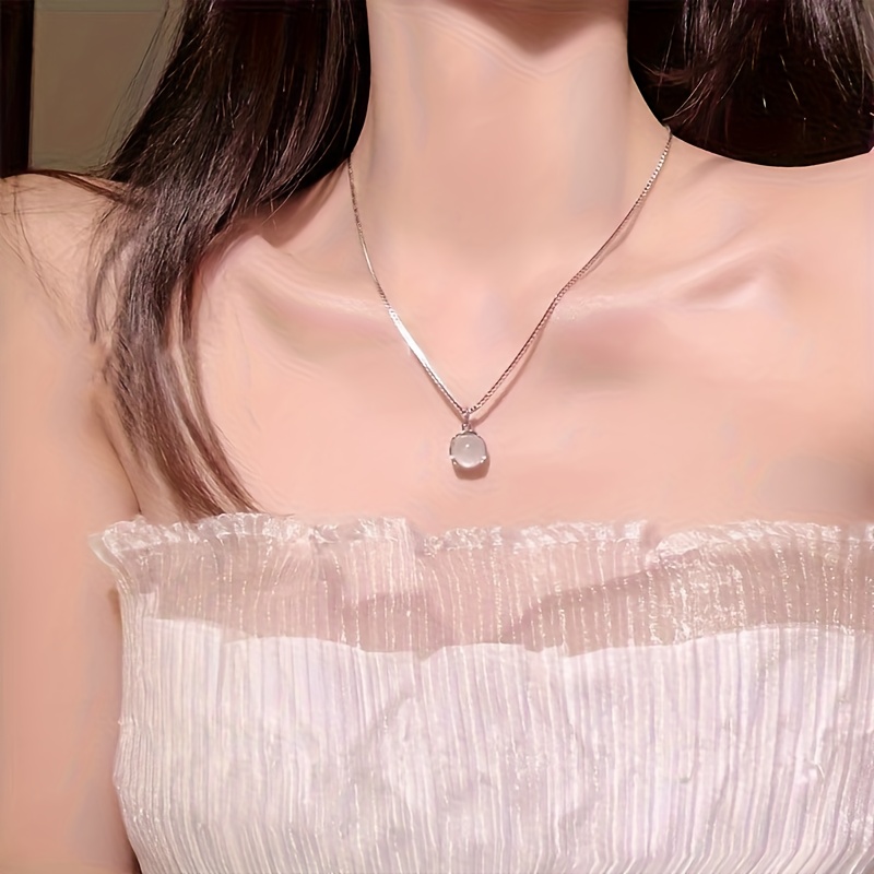 5pcs Moonstone Jewelry Set, Vintage Bohemian Style Accessories