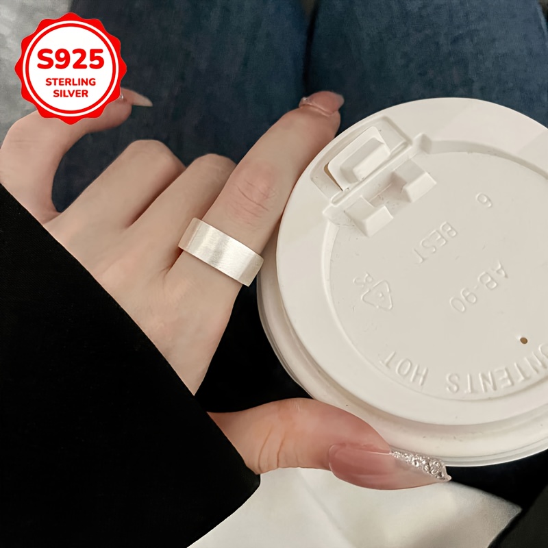 Hypoallergenic Wide Band Adjustable Open Ring