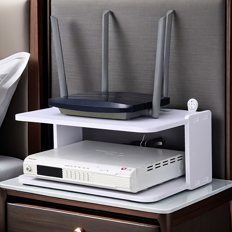 Router Storage Box Storage Box Set-top Box Rack Cable Manager Hub Box ...