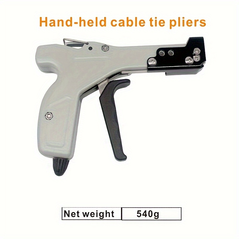 1pc stainless steel cable tying gun with self locking mechanism hsg 338 cable tightener no power required metal construction