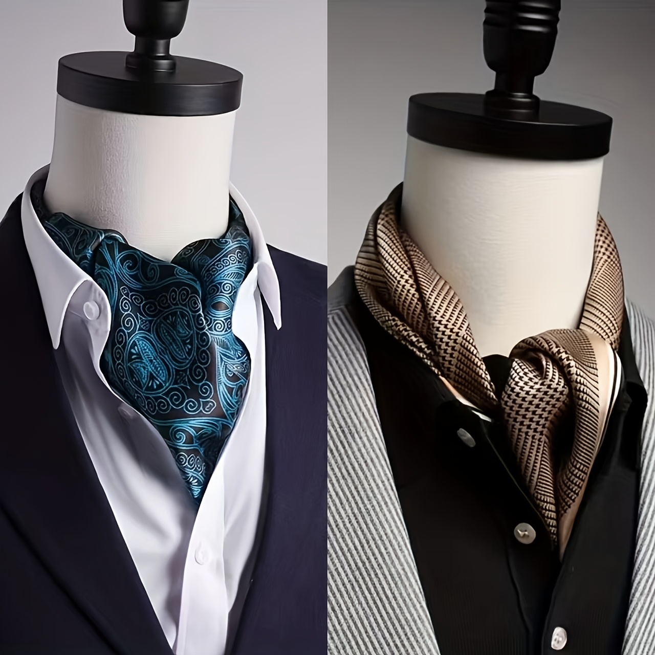 TEMU 2pcs Men's Bandanas, Classic Paisley Pattern, Soft Smooth Texture, Lightweight And Breathable, Use