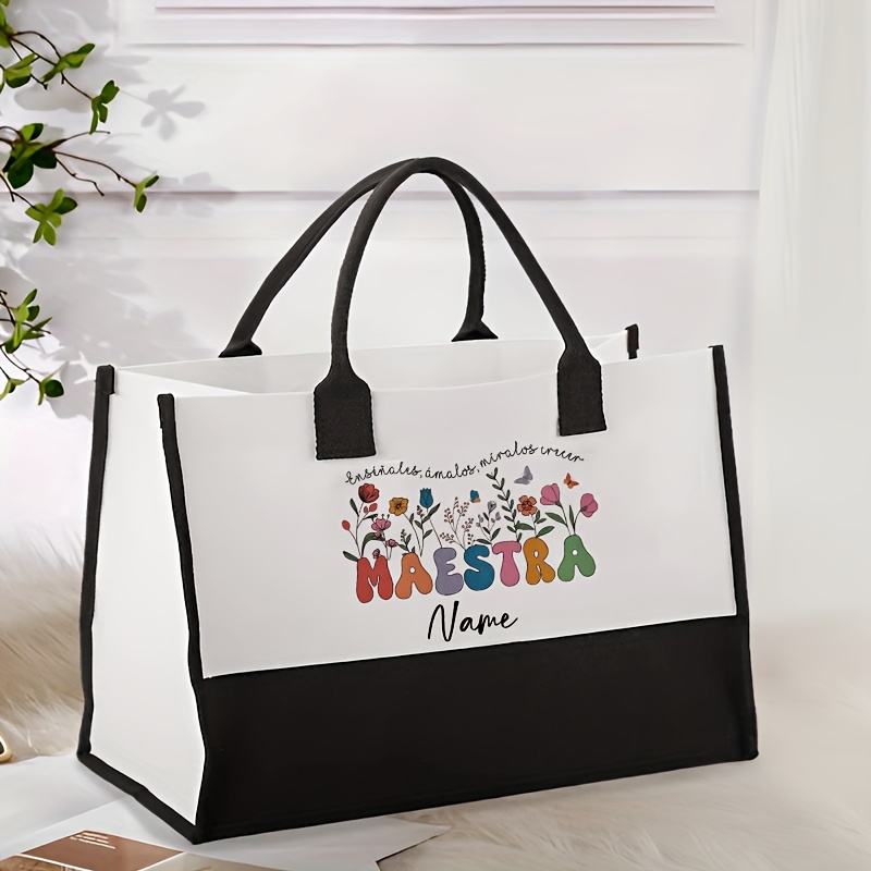 Donna Sorridente Con Borsa Da Spesa Riutilizzabile Fotografia Stock