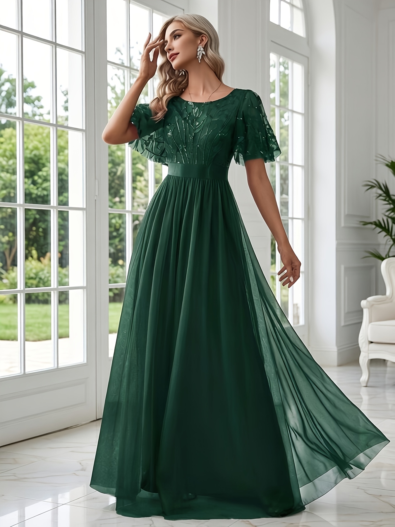 temu formal dresses for weddings A Line Fashion Prom Dresses Formal Dress Woman Elegant – jkprom main image 0