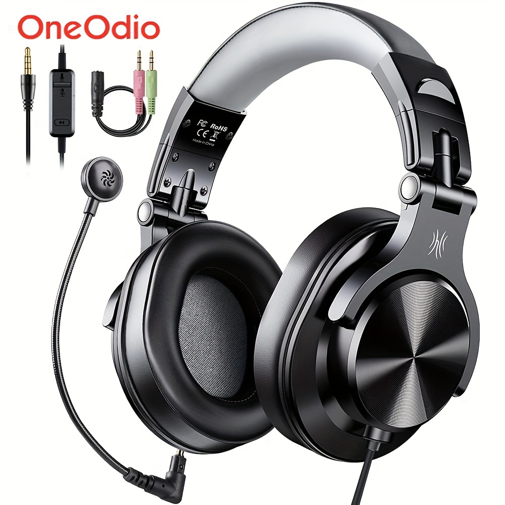 

Oneodio A71d Wired Gaming Headset Gamer, 3.5mm Over-ear Gaming Headphones With Detachable Microphone For Pc Computer Ps4 , Office Headset For Skype