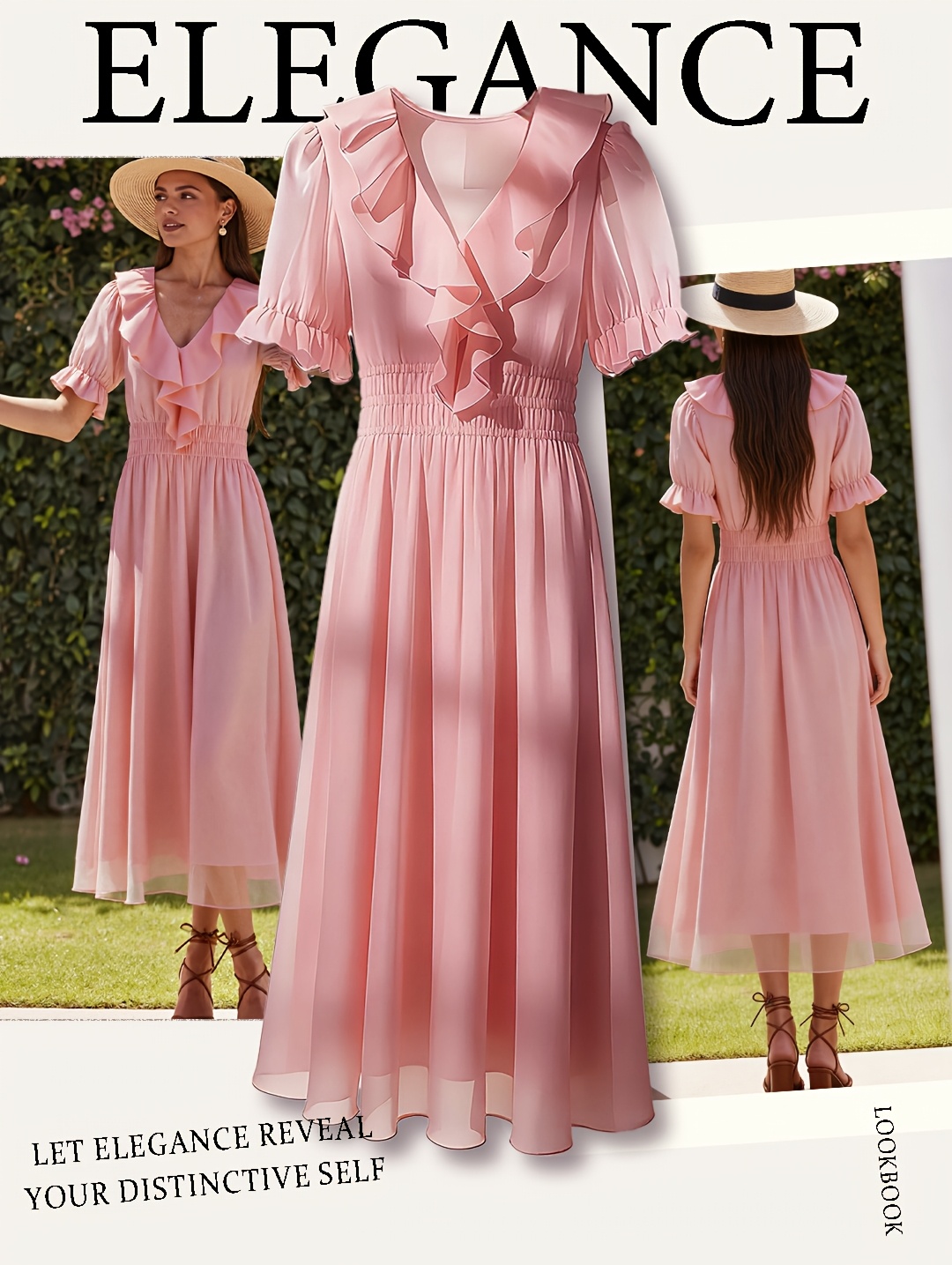 stylish chiffon midi dress summer trends
