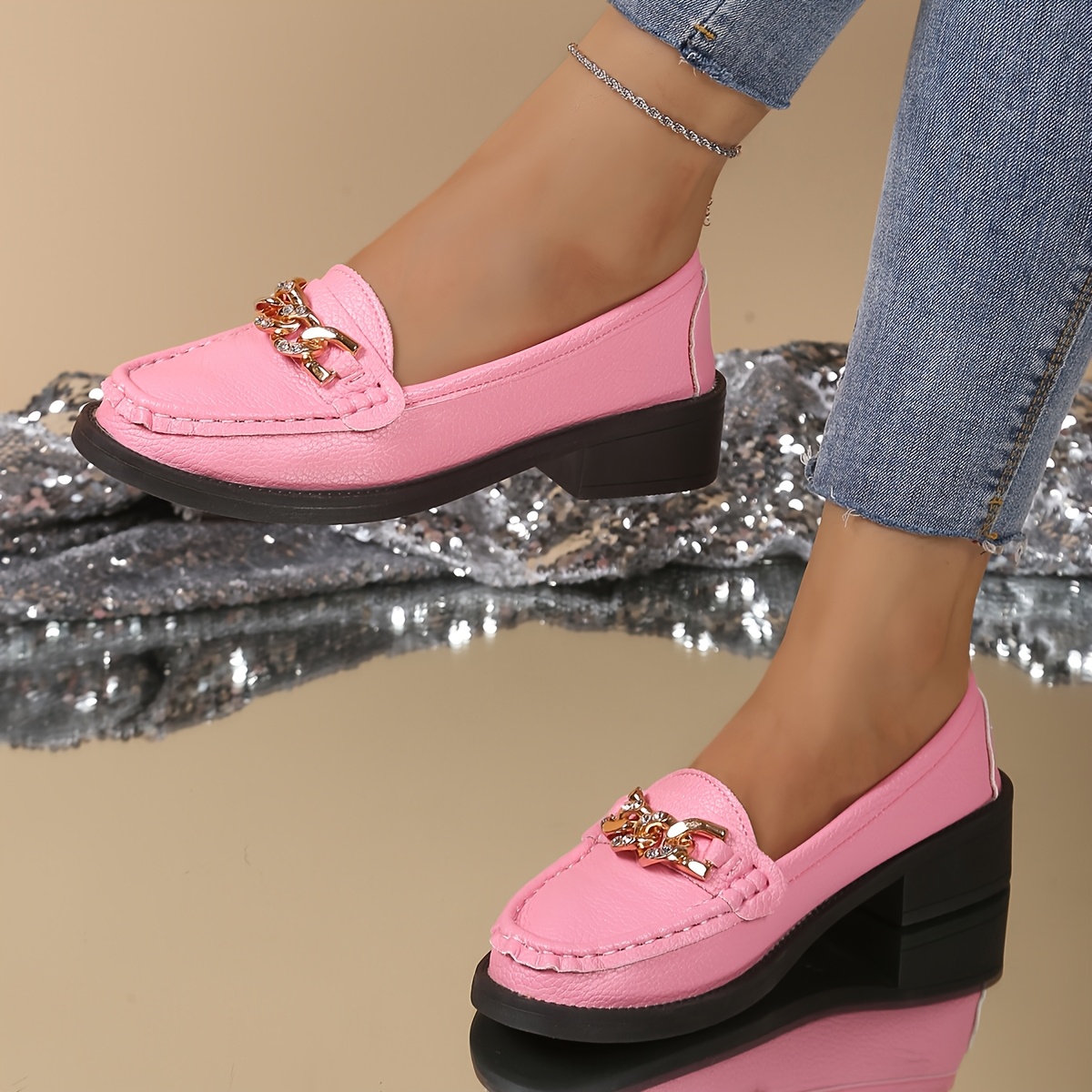 zapatillas rosas mujer zapatos casuales sin Temu Colombia