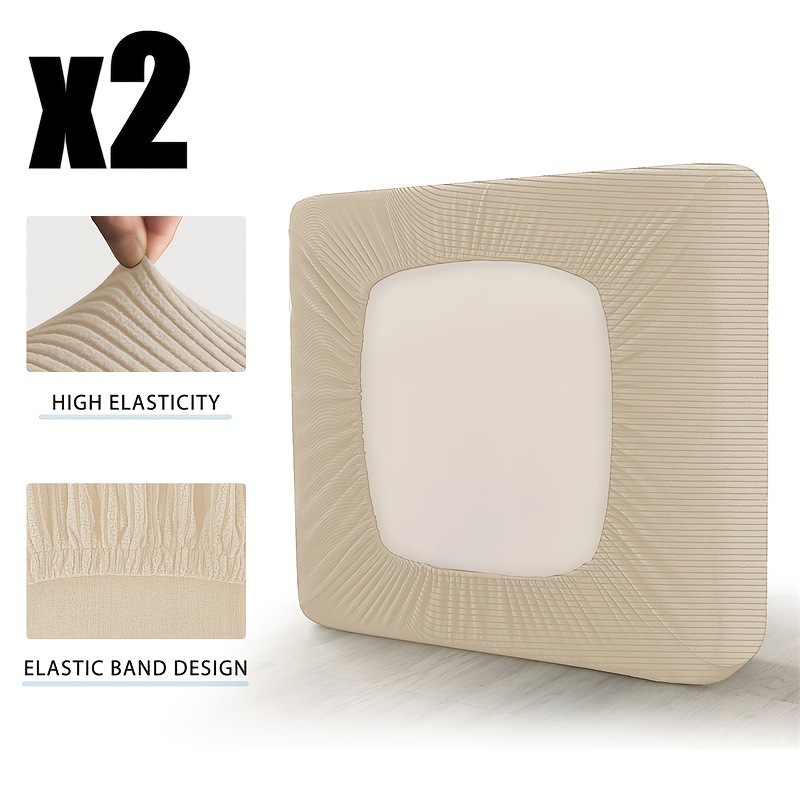 E-shop 1/2 Stück Elastischer Jacquard Sofakissenbezug Sofabezug Elastischer Sofasitzbezug Möbel Schutzbezug Sofa Sofabezug Weich mit Elastischem Boden