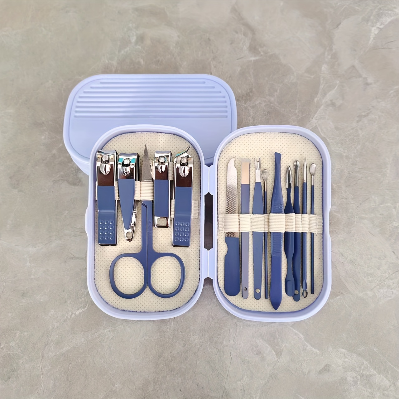 

14pcs/set Nail Clippers Manicure Tool Set, With Portable Travel Case, Cuticle Nippers And Cutter Kit, Professional Nail Clippers Pedicure Kit, Grooming Kit For Travel