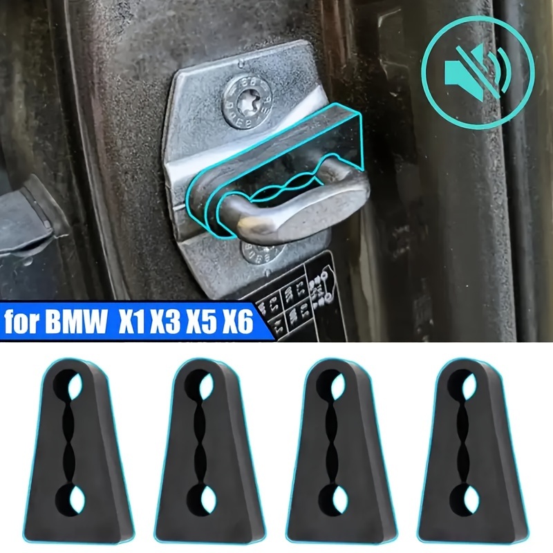 

4-pack Rubber Car Door Lock Sound Deadener, Buffer For X1 X3 X5 X6 E84 E83 F25 E70 E71 Models, Quietening Accessory