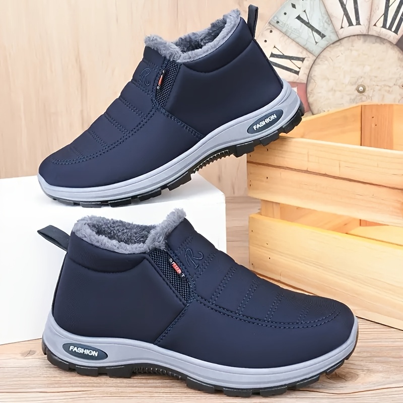   winter boots for men and women thick soled boots polar grade cold and warm ankle boots high density lining and thermal   solid color easy design suitable for outdoor hiking casual wear hiking boots hiking shoes