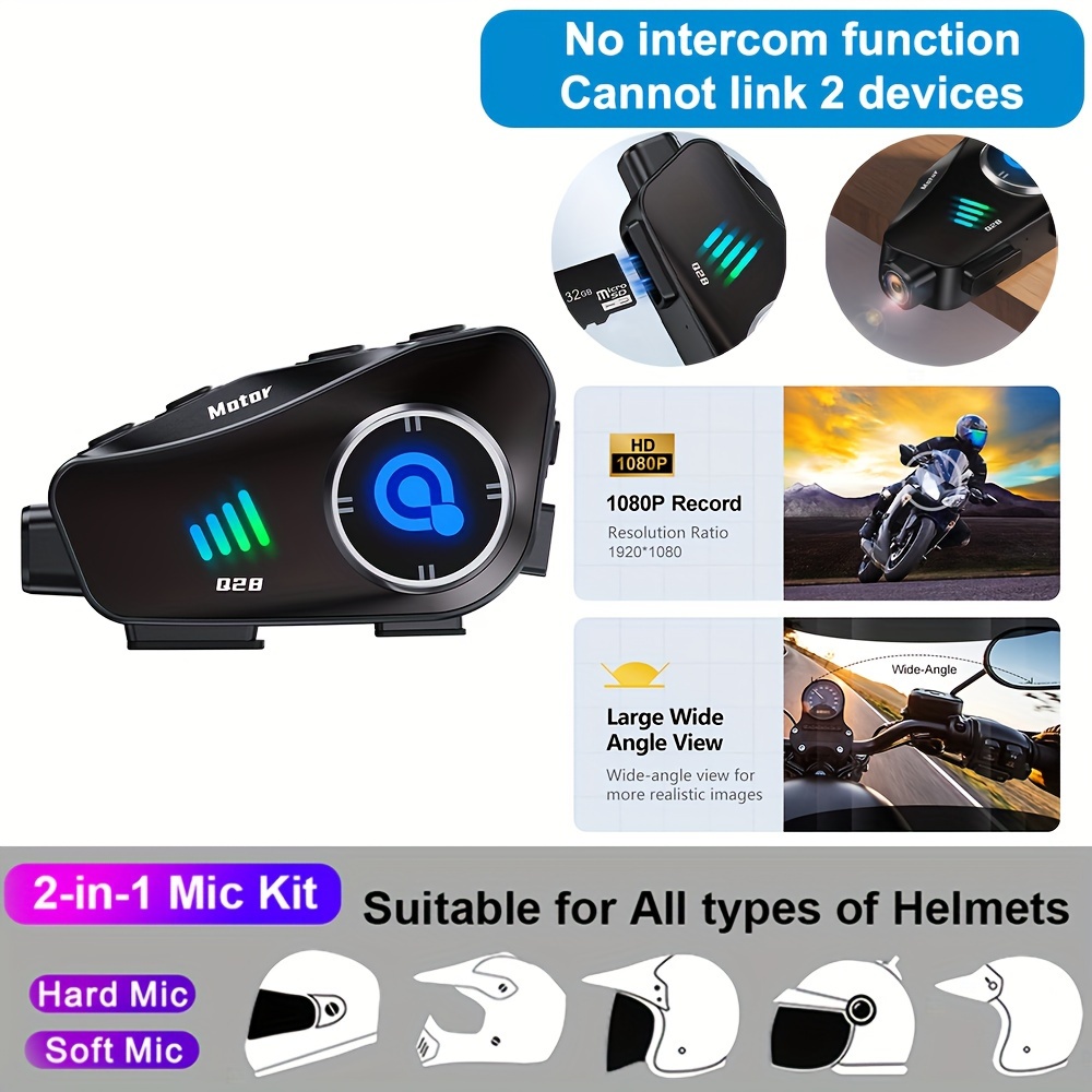 cámara auricular moto grabación hd 1080p Temu Guatemala