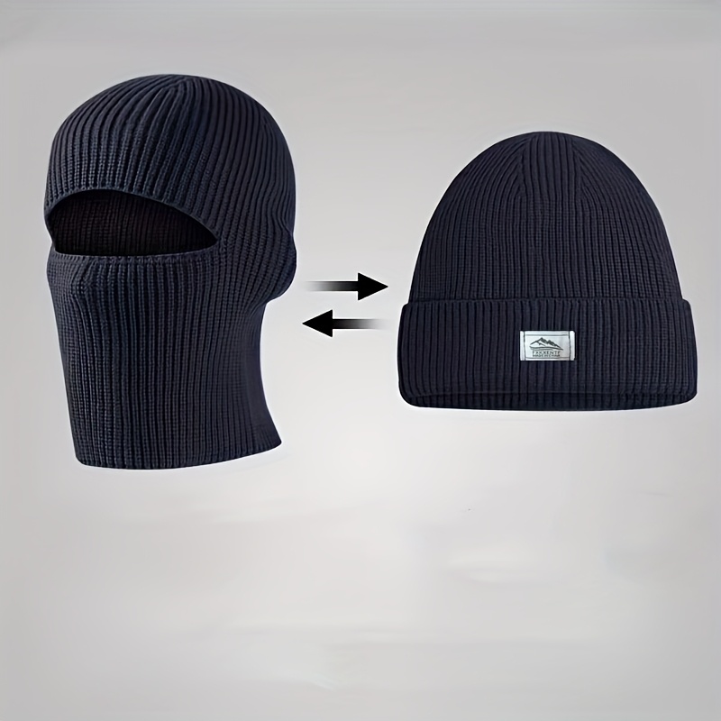 TEMU 1pc Of Multifunctional Balaclava Hat, Equipped With A Thermal And Facial Protection Equipment, Suitable For Men/ Fashion/autumn And Winter
