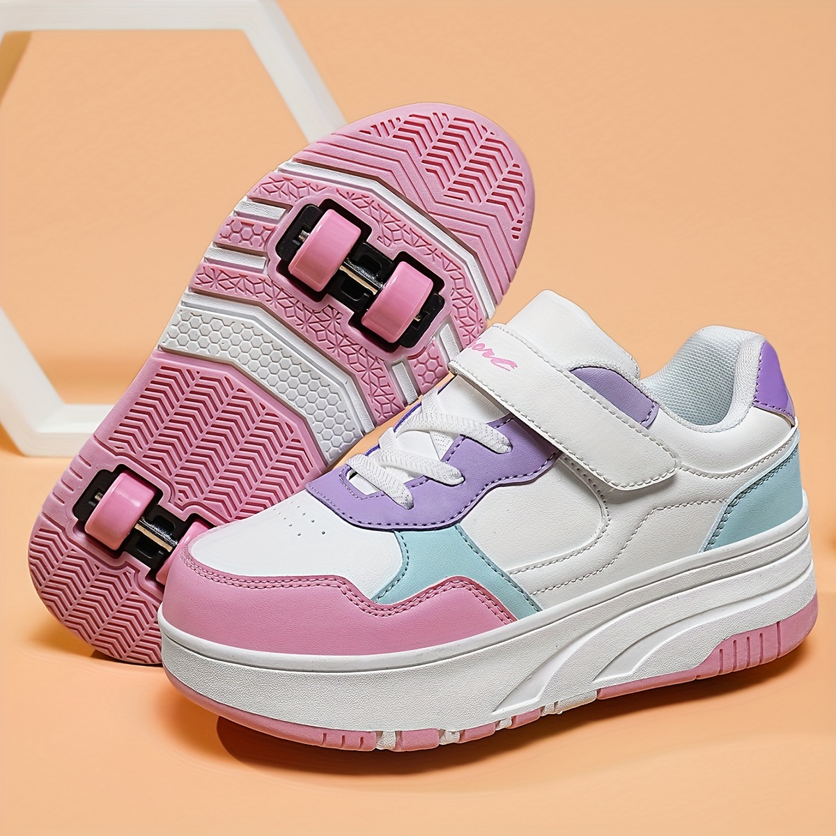 Nieuw trendy 1 paar meisjeskleurenblok